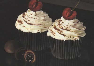 picture of Cherry and almond cupcakes
 cake